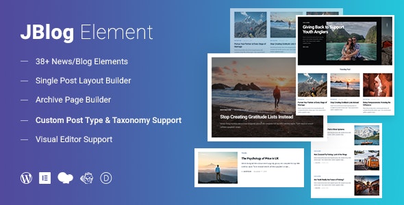 JBlog Elements - Magazine & Blog Add Ons for Elementor & WPBakery Page Builder v1.1.3