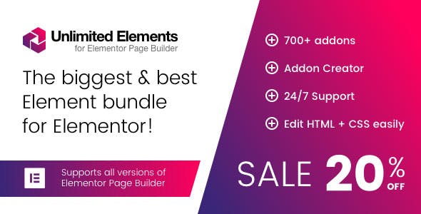 Unlimited Elements for Elementor Page Builder Add-ons v1.5.0