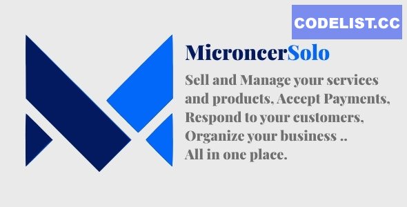 Microncer Solo - Services and Digital Products Marketplace v5.1