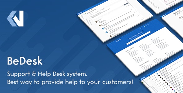 BeDesk - Customer Support Software & Helpdesk Ticketing System v1.3.6