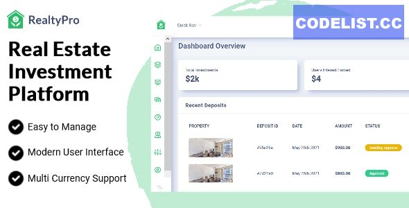 Realty Pro - Real Estate Investment Platform v1.0