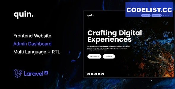 Quin - Multipurpose Website CMS & Creative Agency Management System v2.0