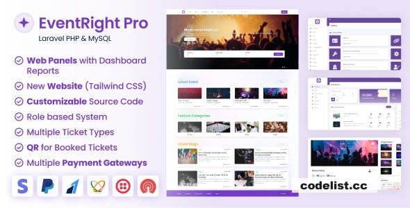 EventRight - Ticket Sales and Event Booking & Management System - (saas) v6.1