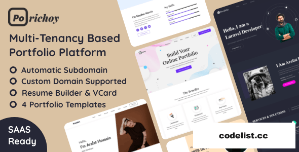 Porichoy - Multitenancy Based Portfolio Builder Platform (SAAS) v1.6