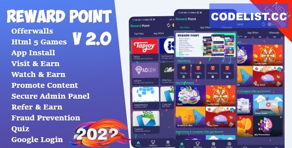 Reward Point - Html Games + Offerwall v2.0